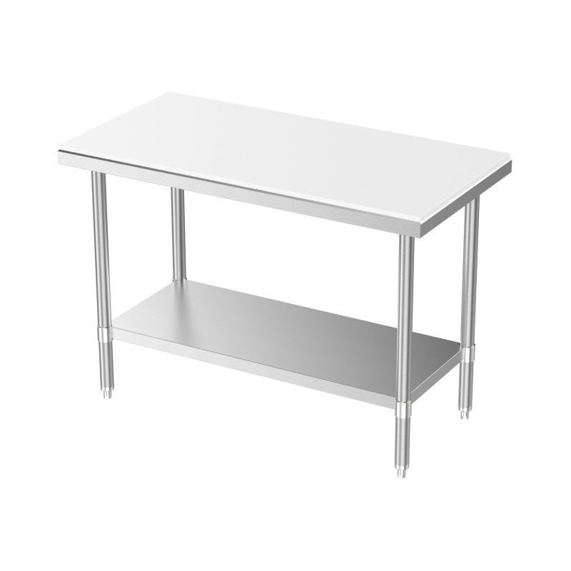 Stainless Steel Cutting Table with Removable Shelf | Combisteel