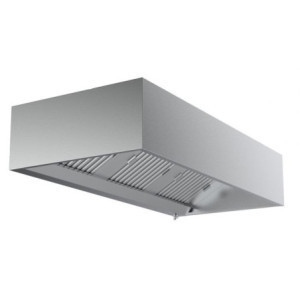 Diepe Kubus Afzuigkap Diepte 950 met Led - Lengte 1000 mm - CombiSteel