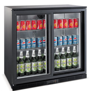 Rückbuffet-Kühlschrank mit 2 Schiebetüren - 208 L - Combisteel: Eleganz und Effizienz.