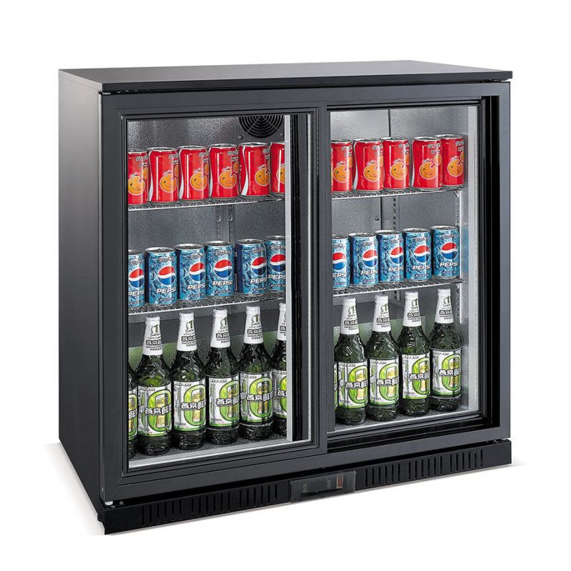 Rückbuffet-Kühlschrank mit 2 Schiebetüren - 208 L - Combisteel: Eleganz und Effizienz.