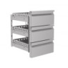 Block 3 Monobloc Drawers for Refrigerated Table - CombiSteel