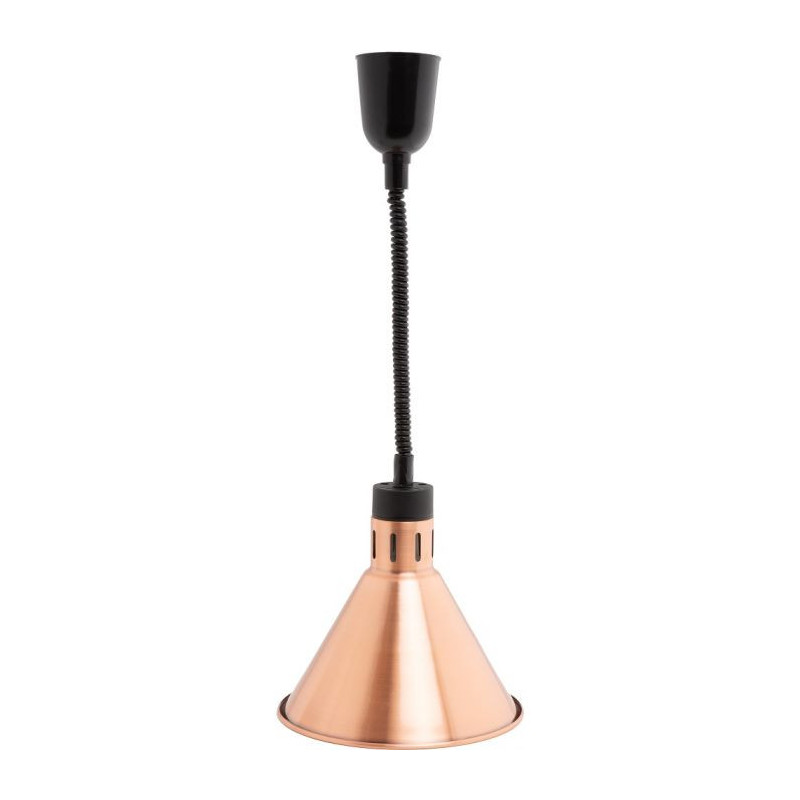 Lampe chauffante conique bronze - Combisteel: puissance 250W.