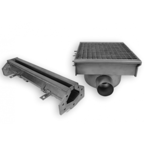 Floor Gutter - 300 x 265 mm - 2 Outlets