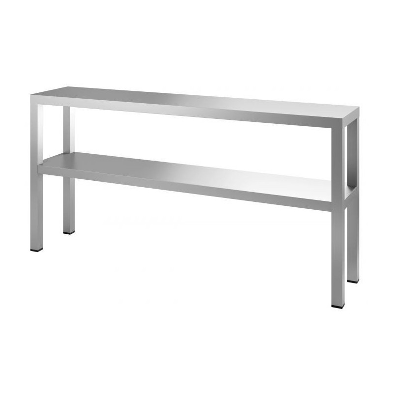 Stainless Steel Table Shelf 2 Levels - 1400x300 mm - CombiSteel