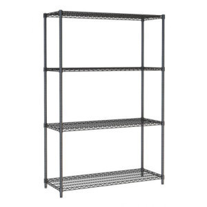 4-Tier Detachable Shelf Black - L 1200 x D 450 mm - CombiSteel