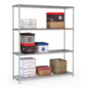 4-Tier Detachable Shelf - Chrome Steel - Combisteel