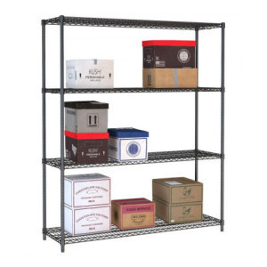 4-Tier Detachable Shelf Black - L 1500 x D 450 mm - CombiSteel