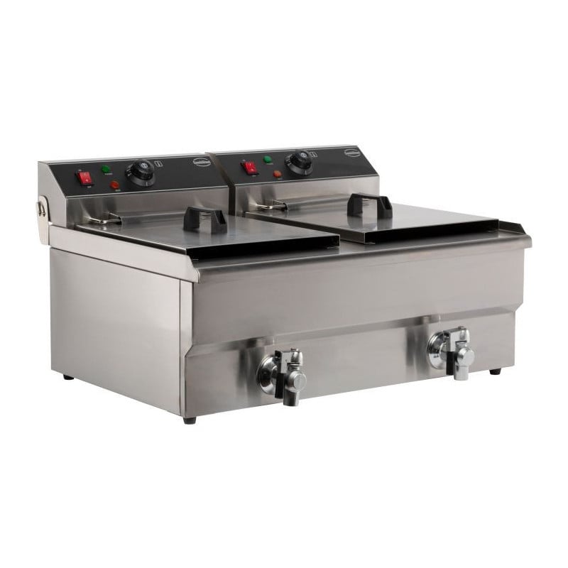 Elektrische Friteuse om neer te zetten - 2 x 10 L - CombiSteel – Friteuse Pro 10 000 W & 20 L