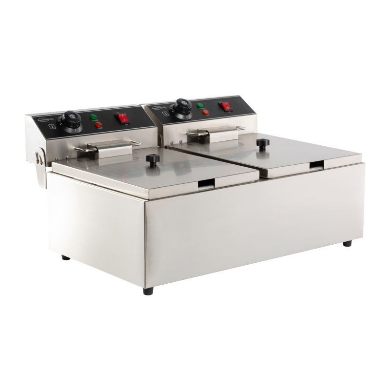 Professionele Elektrische Friteuse 2 x 6 L - CombiSteel