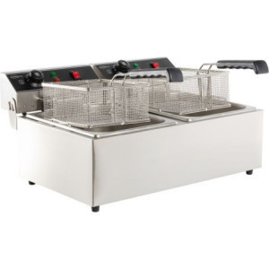 Professional Electric Fryer 2 x 6 L - CombiSteel