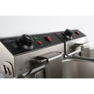 Friteuse Electrique Professionnelle 2 x 6 L - CombiSteel