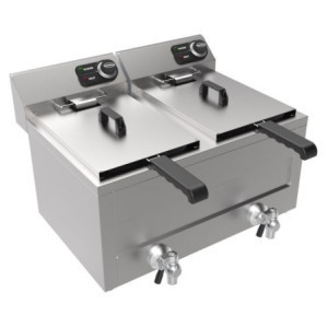 Friteuse Electrique à Poser - 2 x 8 L - 2 x 3000 W - CombiSteel