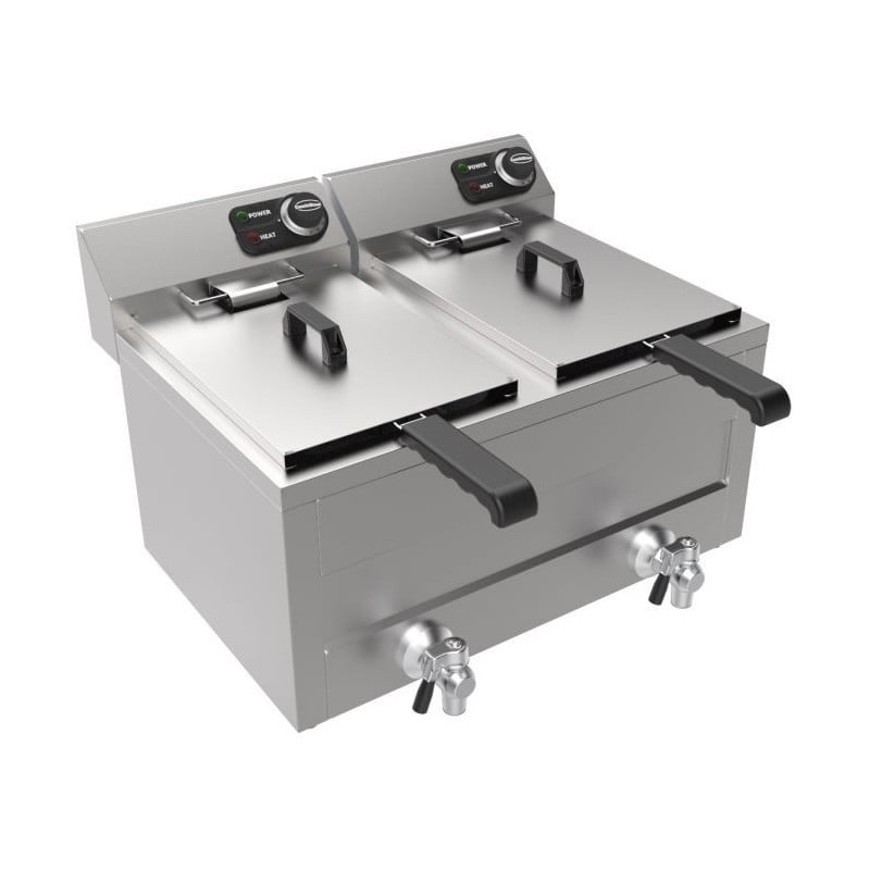 Professionele Elektrische Friteuse - CombiSteel 2x 8L 2x 3000W