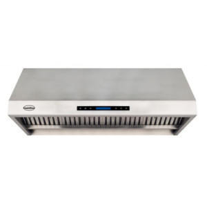 Volledige Afzuigkap met Led, Motor en Variator - Lengte 1200 mm - CombiSteel