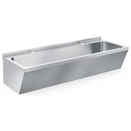 Lavabo Double en Inox CombiSteel 1200x425x165 mm - Cuisine Professionnelle