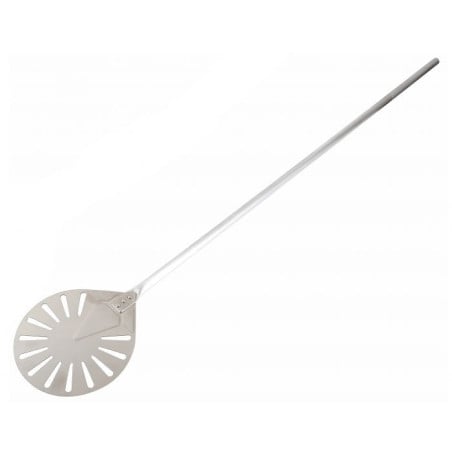 Round Perforated Stainless Steel Pizza Peel 1200 mm - Professional Quality