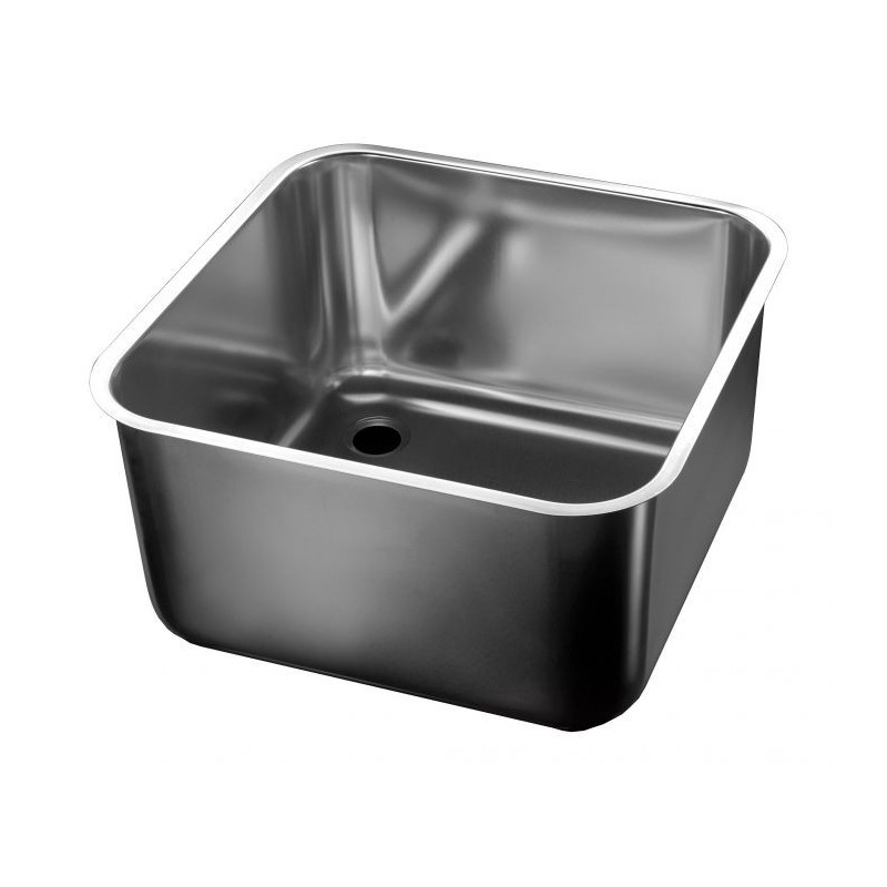 Vierkante Spoelbak Inox AISI 304 450x450x250 mm - CombiSteel