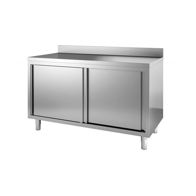 Stainless Steel Low Cabinet with Backsplash - CombiSteel - Professional Kitchen