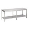 Tafel Inox met Plank - CombiSteel | 2200x700 mm