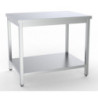 RVS Tafel met Plank - L 2000 x D 600 mm - CombiSteel