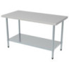 Table Inox avec Etagère - L 1800 x P 700 mm - Qualité Professionnelle