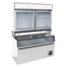 Wandvitrine en Witte Dressoir Combisteel - 948 L | Prestaties Koeling