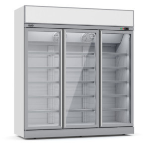 Negatieve Koelvitrine RVS - 3 Glazen Deuren - 1480 L - CombiSteel