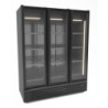 Positive Kühlschrank Schwarz - 2 Glastüren - 1555 L - CombiSteel
