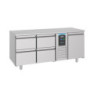 Professionele Positieve Koelwerkbank - 1 Deur, 4 Laden, 474 L - CombiSteel