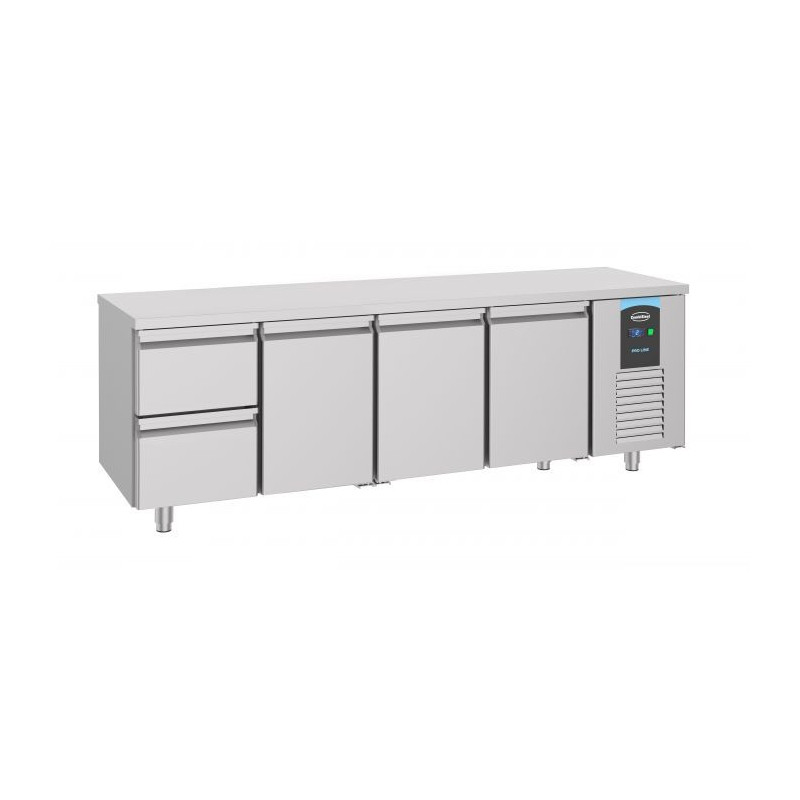 Gekoelde werkbank GN 1/1 met 3 deuren - CombiSteel - 632 L