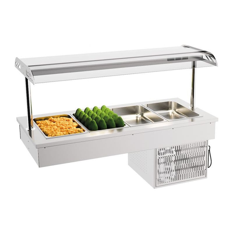 Drop-In Refrigerated Tank 4 GN 1/1 Combisteel - Ideal for catering professionals