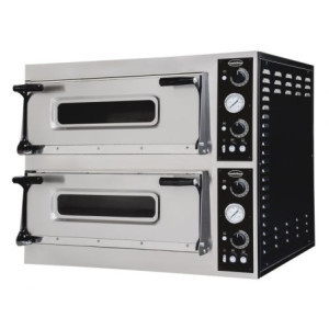 Doppelkammer-Pizzaofen - 2 x 6 Pizzen - 400V - CombiSteel, Profiküche