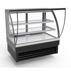 Positive Kühlvitrine Gebogen - 236 L - CombiSteel