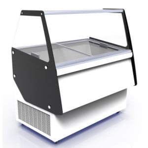 Cuba Ice Cream Display Case - Capacity 13 x 5 L - CombiSteel - High Performance