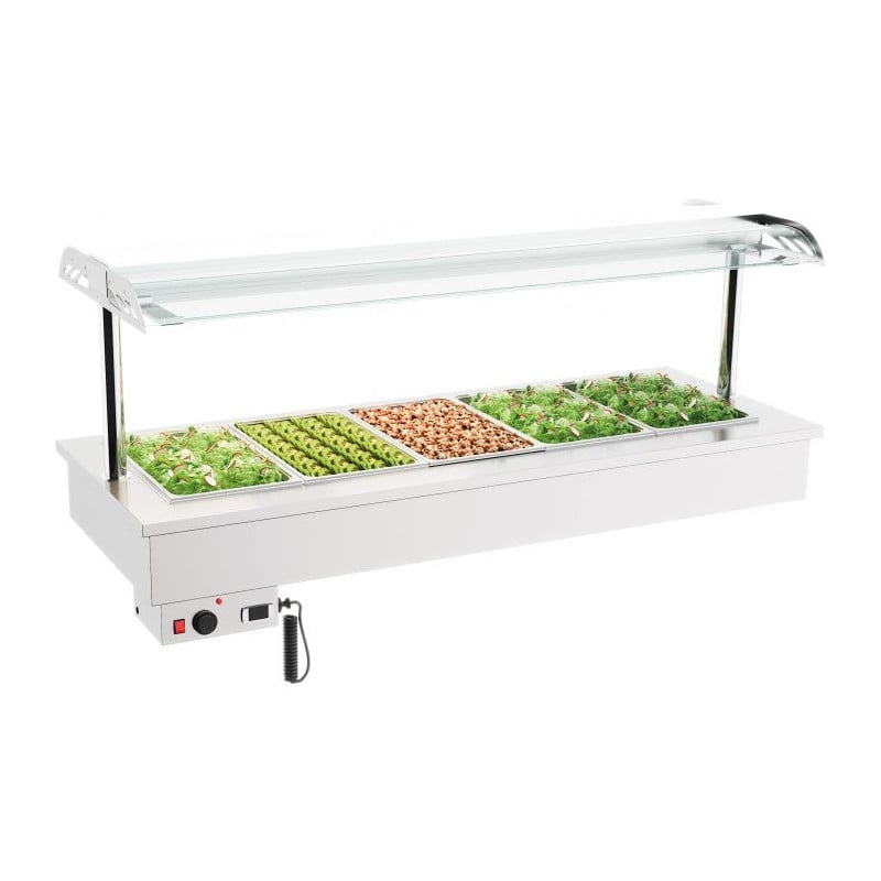 Bain-Marie Drop-In - 5 GN 1/1 - CombiSteel : Réchaud pratique & efficace