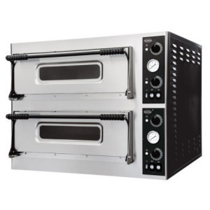 2-Chamber Pizza Oven - 2 x 6 Pizzas - 400 V - CombiSteel