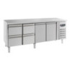 Positive Refrigerated Table GN 1/1 with 2 Doors and 4 Drawers - 553 L - CombiSteel