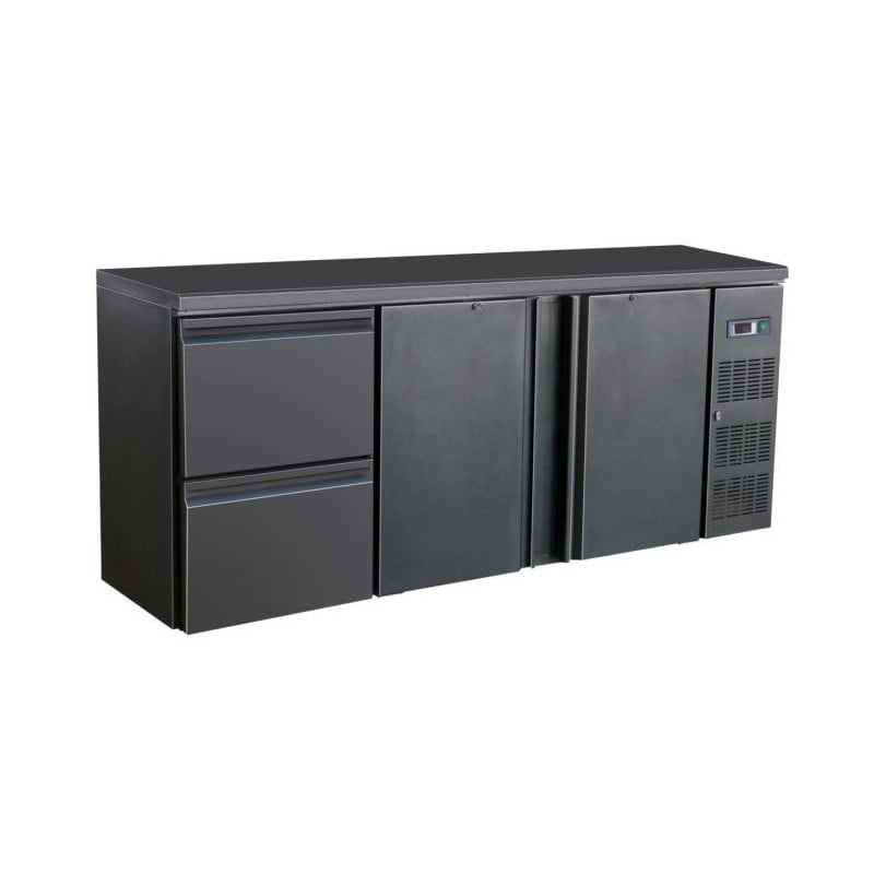 Refrigerated Back Bar 537L - 2 Doors and 2 Drawers CombiSteel