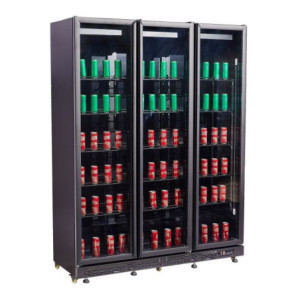 Positive Refrigerated Display Case 3 Heated Glass Doors CombiSteel - High Performance SEO