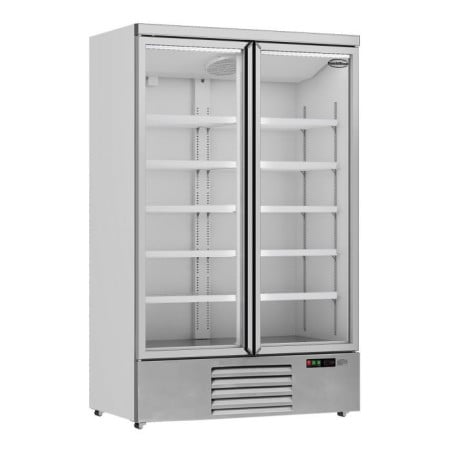 Positive Stainless Steel Refrigerated Cabinet 2 Glass Doors 1000 L CombiSteel