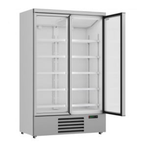 Armoire Réfrigérée Positive Inox 2 Portes Vitrées 1000 L CombiSteel