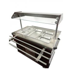 CombiSteel Hot Buffet - Stainless Steel GN 1/1 & LED Lighting