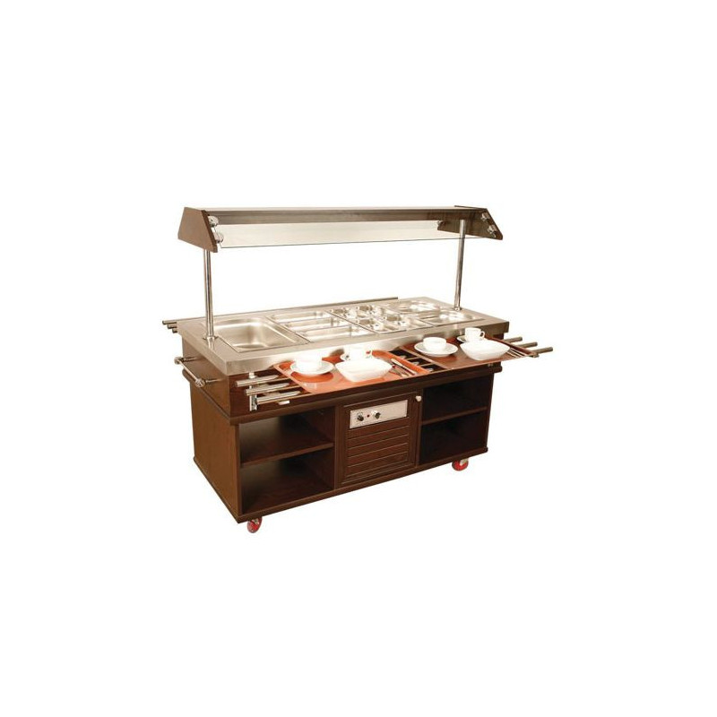 Refrigerated Buffet 4 GN 1/1 - CombiSteel: Professional performance and elegant design