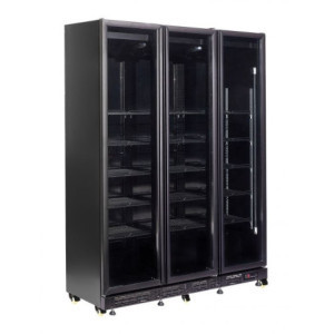 Positieve Koelvitrine met 3 Glazen Deuren - 1200 L - CombiSteel