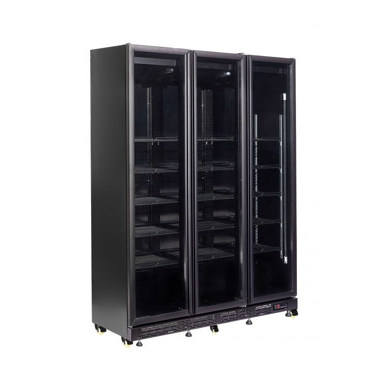 Professional refrigerated display case with 3 glass doors - CombiSteel 1200L