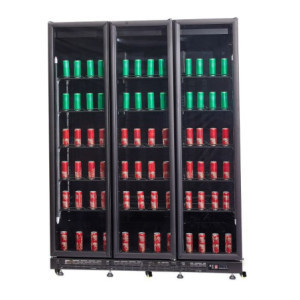 Positieve Koelvitrine met 3 Glazen Deuren - 1200 L - CombiSteel