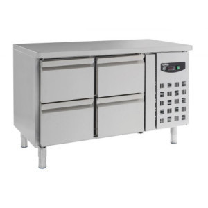 Positieve Koelwerkbank met 4 Laden - 282 L - CombiSteel