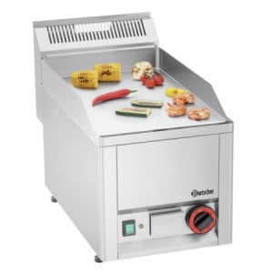 Plancha GPL 320E-G Bartscher: Glatte verchromte Platte und Leistung 3000W