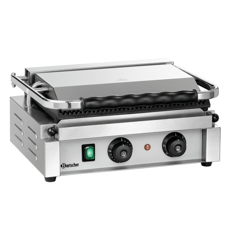 Grill contact Panini-T Bartscher : High-performance contactgrill voor panini's en sandwiches