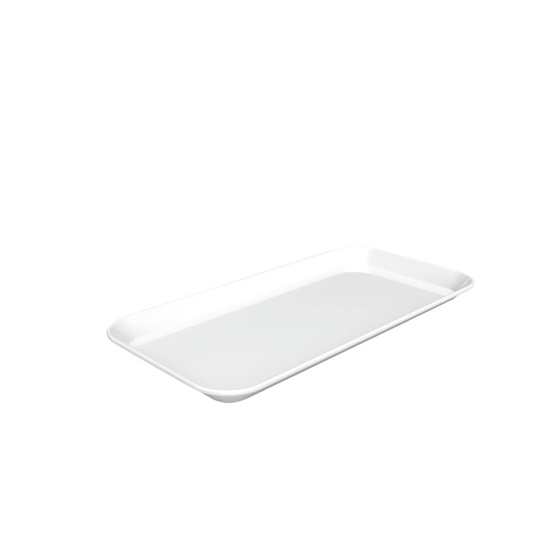 Presentatieschaal Bartscher 150x300 mm in wit melamine - Set van 5